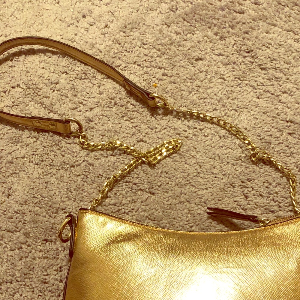 Gold crossbody